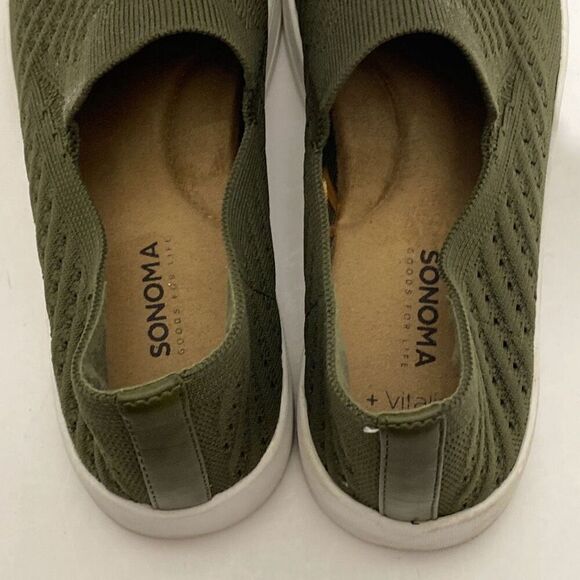 Sonoma Women's Green Vitalize Ortholite Knit Slip-On Sneakers Size 7 - Picture 7 of 16